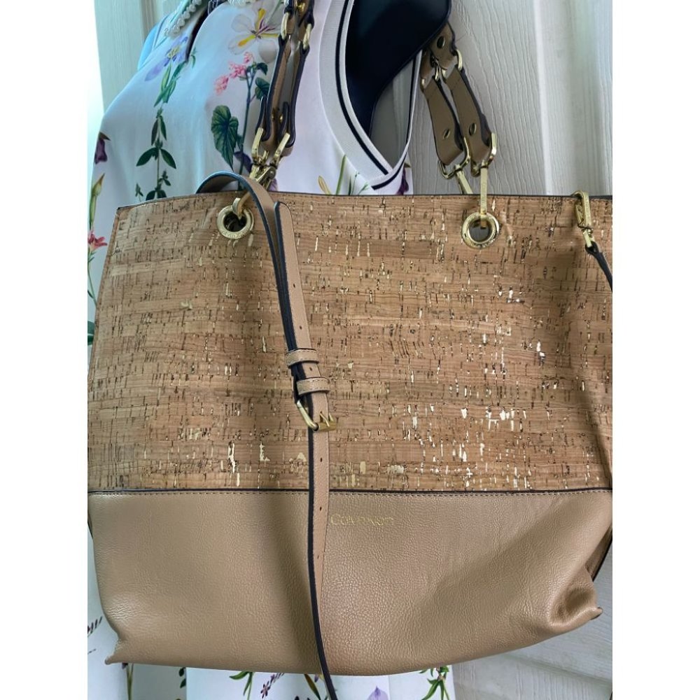 Calvin Klein Tan Large Tote Bag Crossbody Strap - Picture 7 of 12